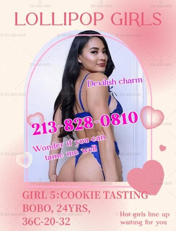 🍩Horny cookie crazy for Lollipops Squeezing&Tickling👅213-828-0810