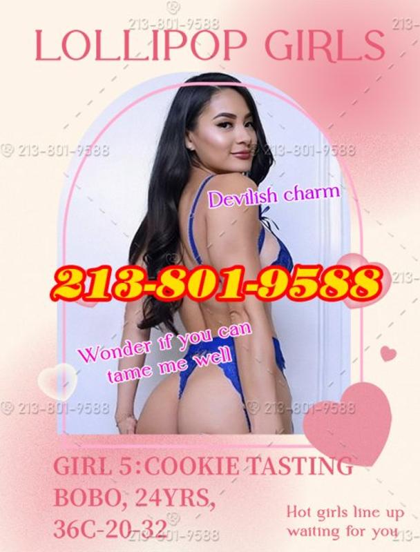 🍩Horny cookie crazy for Lollipops Squeezing&Tickling👅213-801-9588